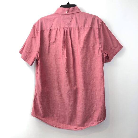 Mens Tommy Hilfiger Red Short Sleeve Short - Picture 3 of 16